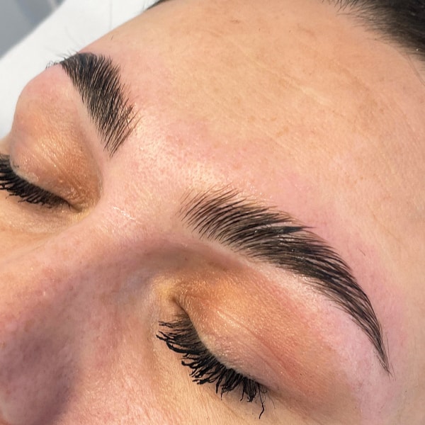 Brow lamination result — client 2, Jade Amer Beauty Deal Kent