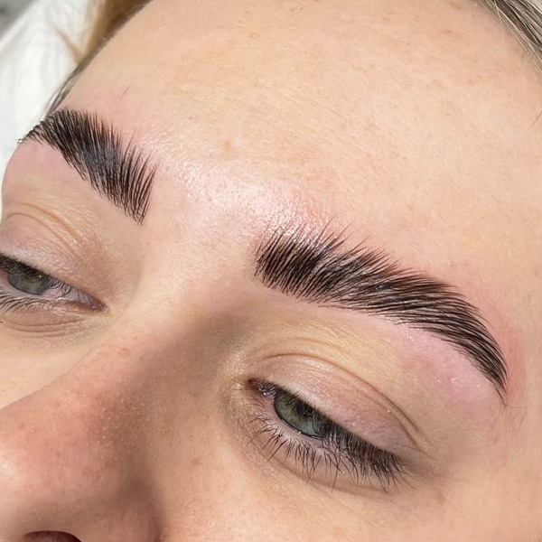 After brow lamination — client 1, Jade Amer Beauty Deal Kent